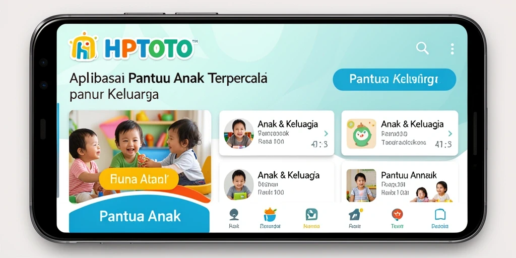 Antarmuka HPTOTO yang intuitif untuk memantau anak dengan mudah.
