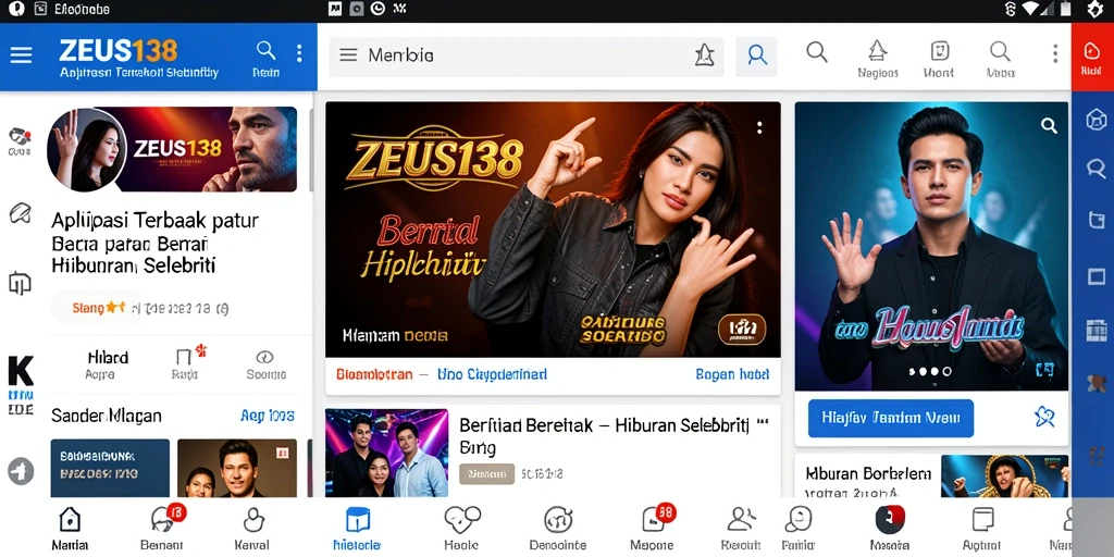 Antarmuka ZEUS138 menampilkan berita selebriti yang menarik dan informatif.